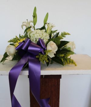 purple wreath