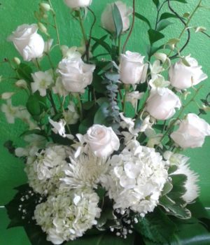 Just Beacuse All White Floral arrangement