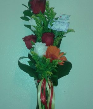 Just Because Roses and Gerberas small arrangement