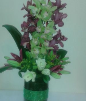 Just because Dendrobium Orchid floral arrangement