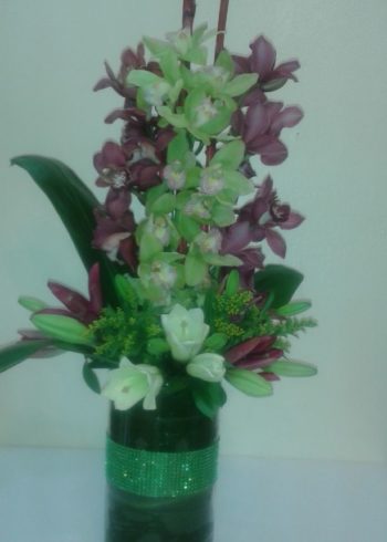 Just because Dendrobium Orchid floral arrangement